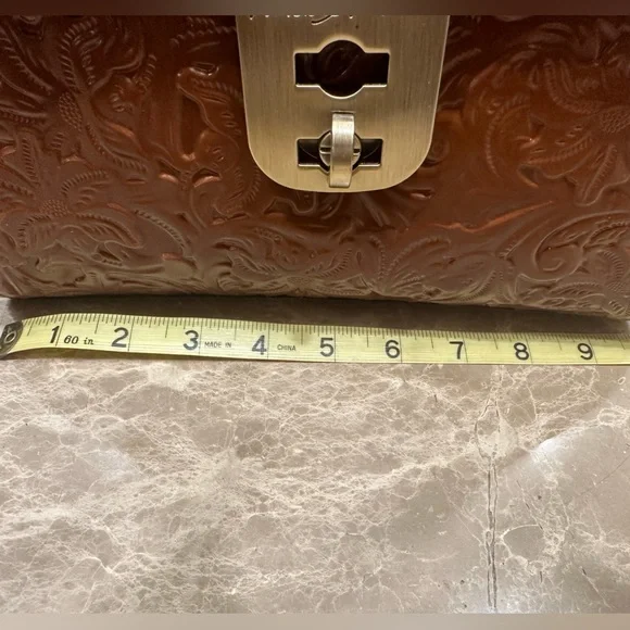 Patricia Nash box set Tooled Claire Satchel and Gela CC Case Florence New in box - Picture 6 of 16